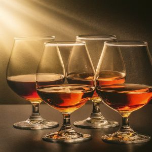 copas de brandy de Jerez