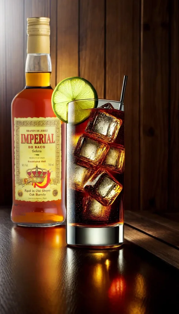 coctel Jaibol de Brandy de Jerez Imperial de Dios Baco