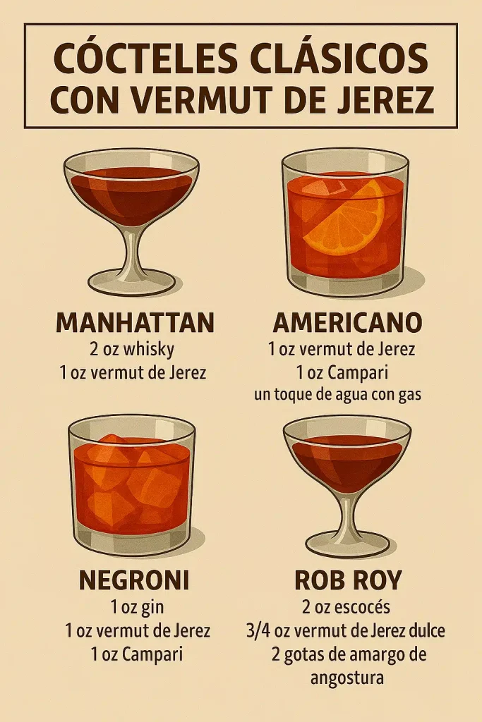 cocteles con vermut Sherry