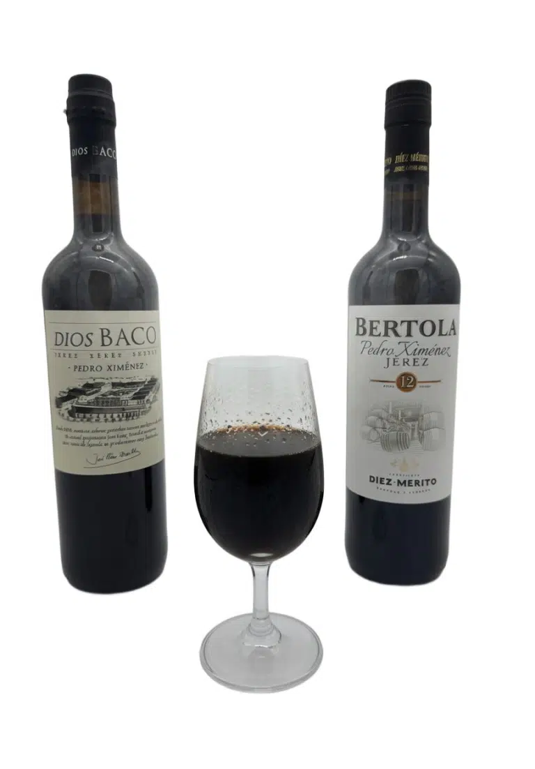 Sherry Pedro Ximénez y copa